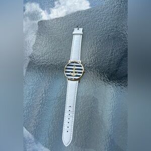 Anchor striped nautical watch